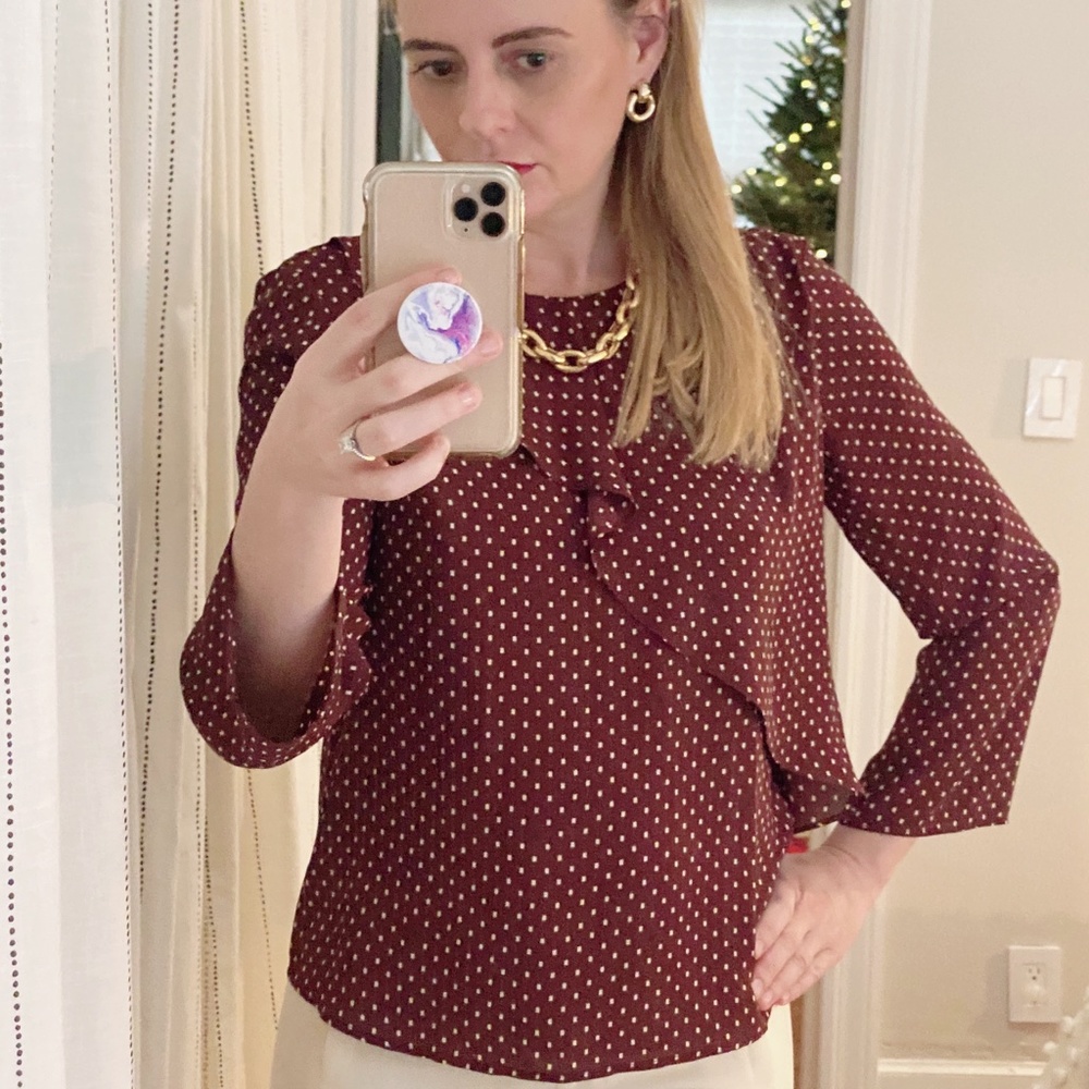 Mango Blouse with Decorative Ruffle - Picture 8 of 9